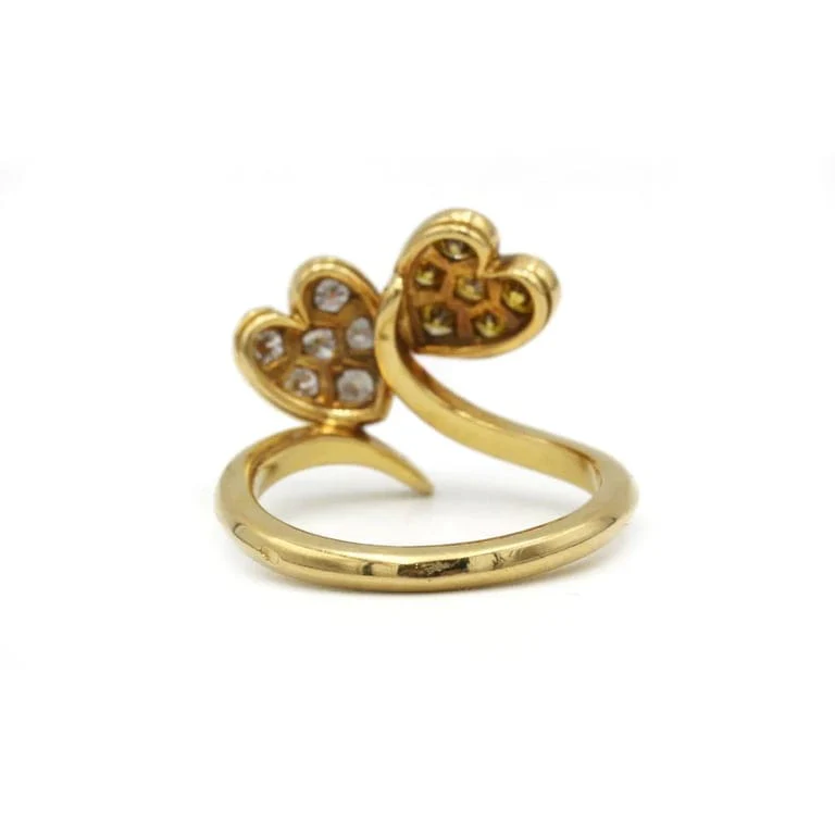 Ring - Yellow gold and diamonds - Image 2