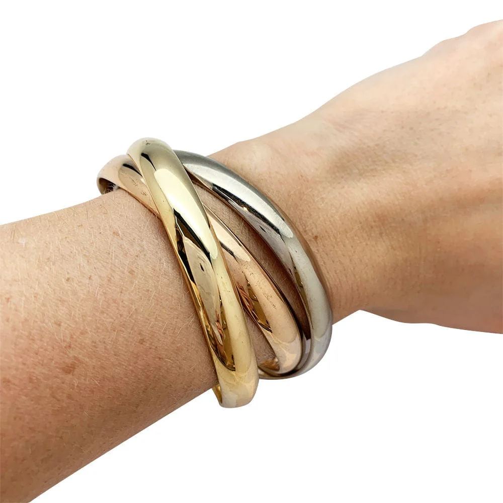 Bracelet Cartier, "Trinity", 3 tones of gold. - Image 2