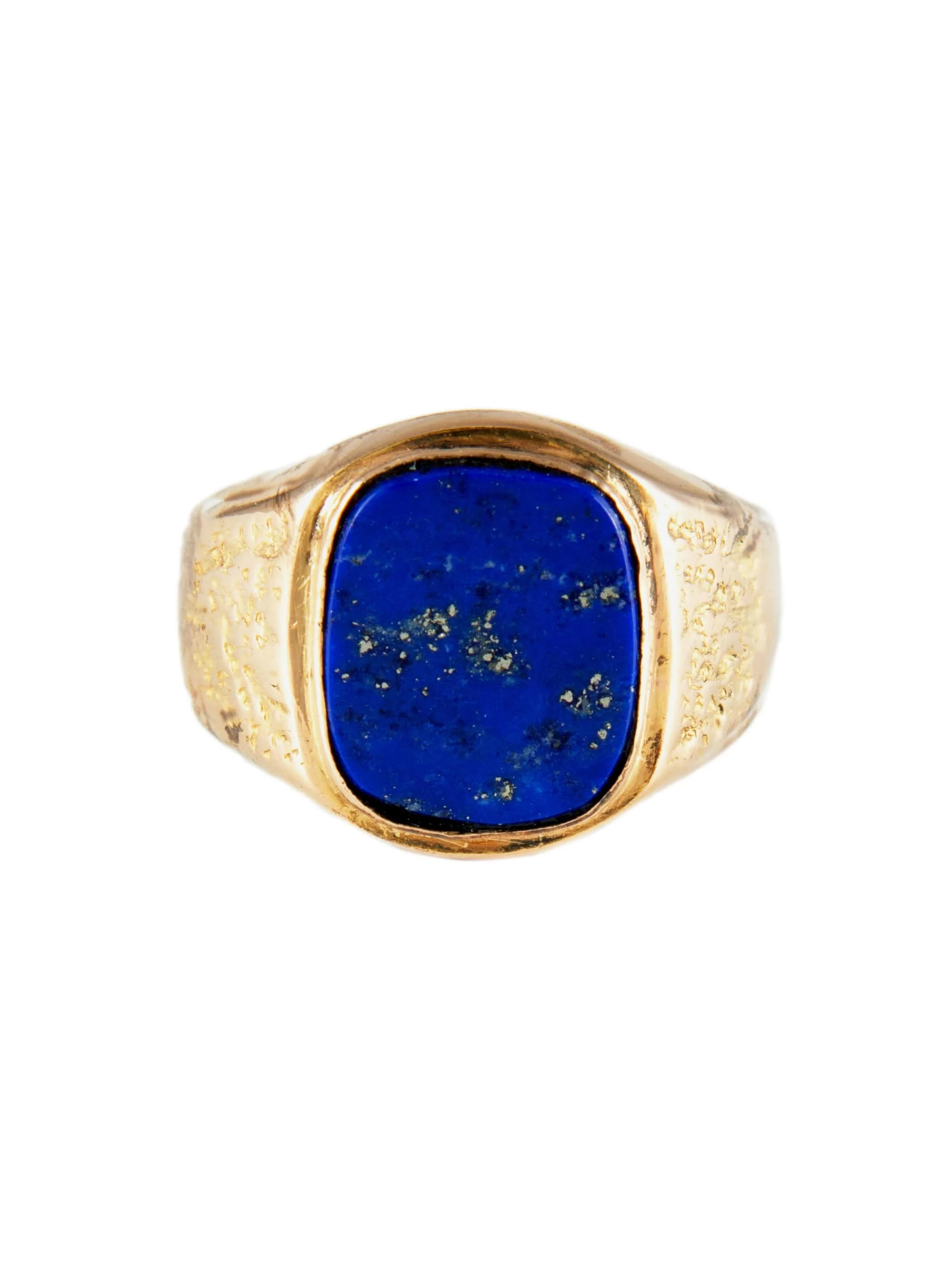 Yellow Gold Lapis-Lazuli Signet Ring