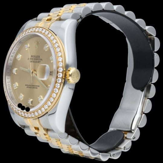 Rolex Date Just Watch 18K Yellow Gold / Steel Lady - Image 3
