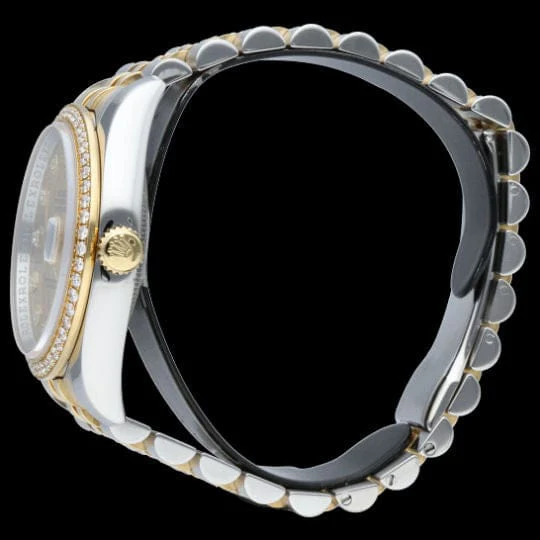 Rolex Date Just Watch 18K Yellow Gold / Steel Lady - Image 4