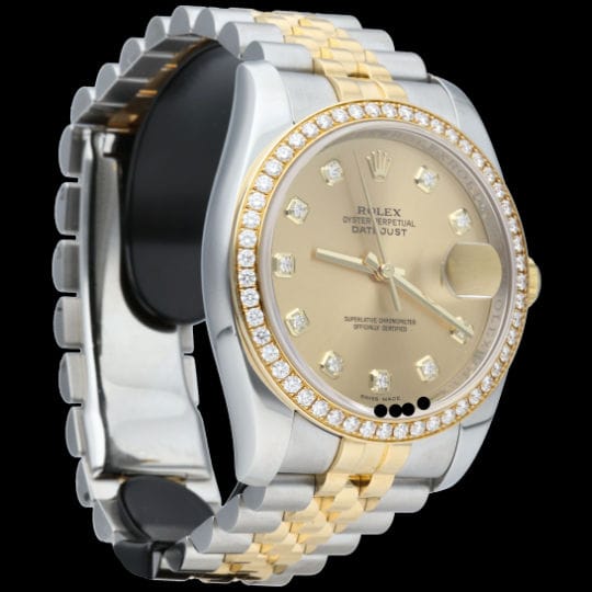 Rolex Date Just Watch 18K Yellow Gold / Steel Lady - Image 5