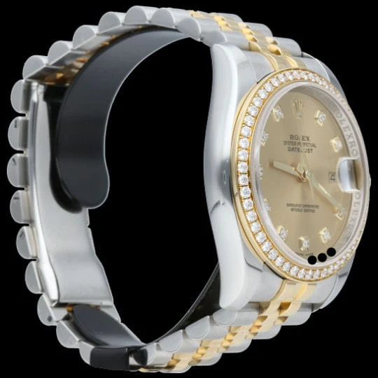 Rolex Date Just Watch 18K Yellow Gold / Steel Lady - Image 6