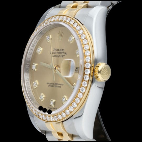 Rolex Date Just Watch 18K Yellow Gold / Steel Lady - Image 7