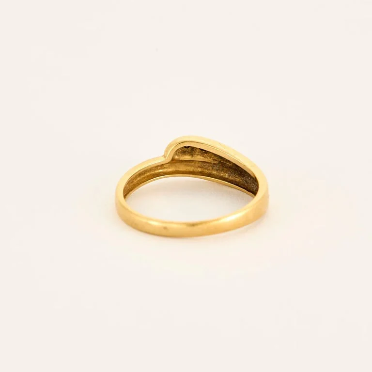 Yellow gold diamond ring - Image 4