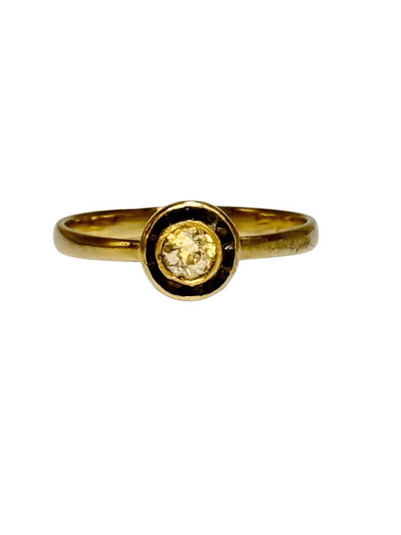 Sapphire diamond gold ring