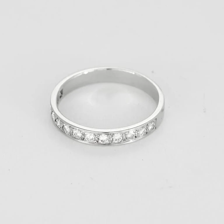 Wedding band Diamond white gold - Image 3
