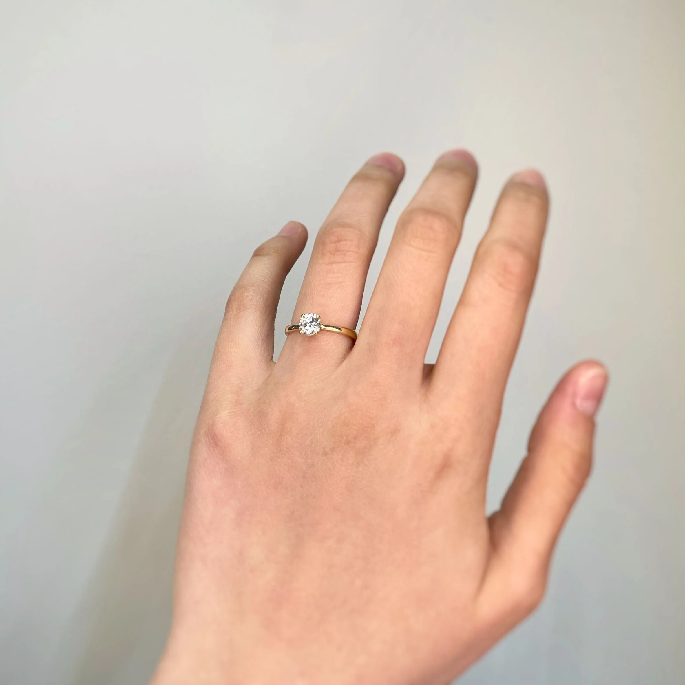 Solitaire - 0.71 carat E VVS1 - Image 5