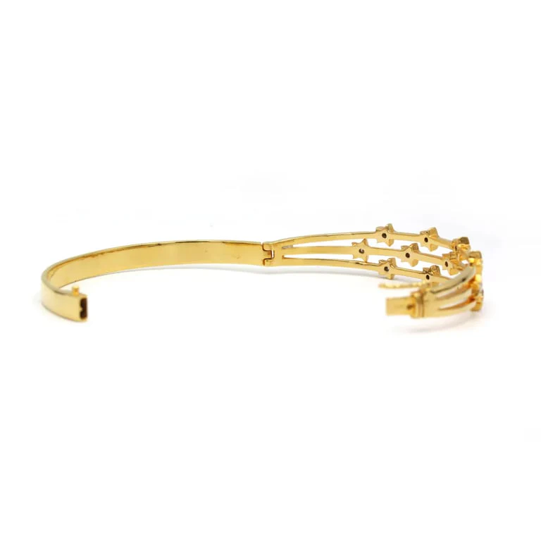 Rigid bracelet - Gold & Diamonds - Image 4