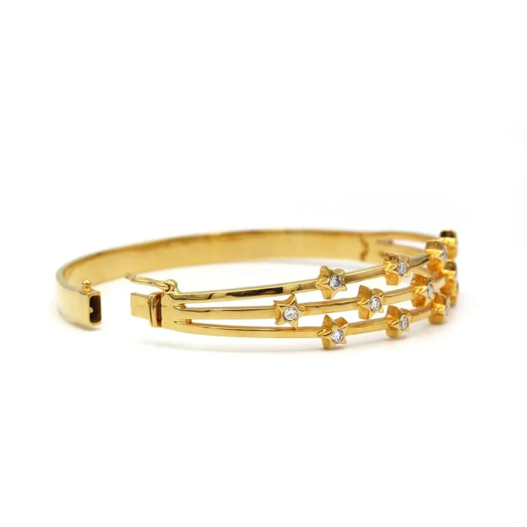 Rigid bracelet - Gold & Diamonds - Image 5