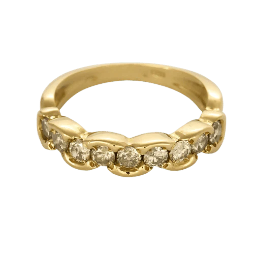 Wedding band The 9 Yellow Gold Diamonds 