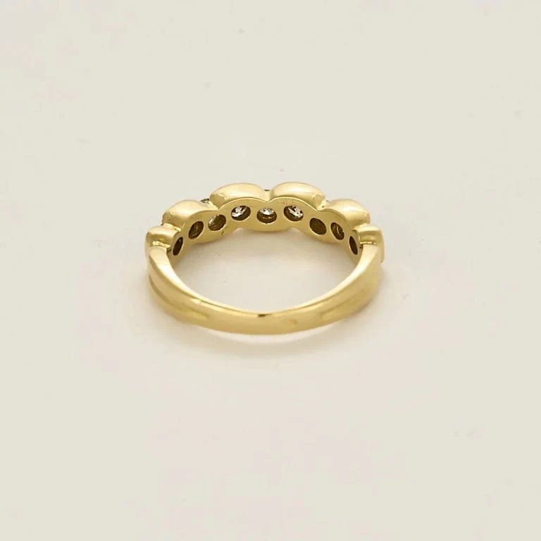 Wedding band The 9 Yellow Gold Diamonds  - Image 5