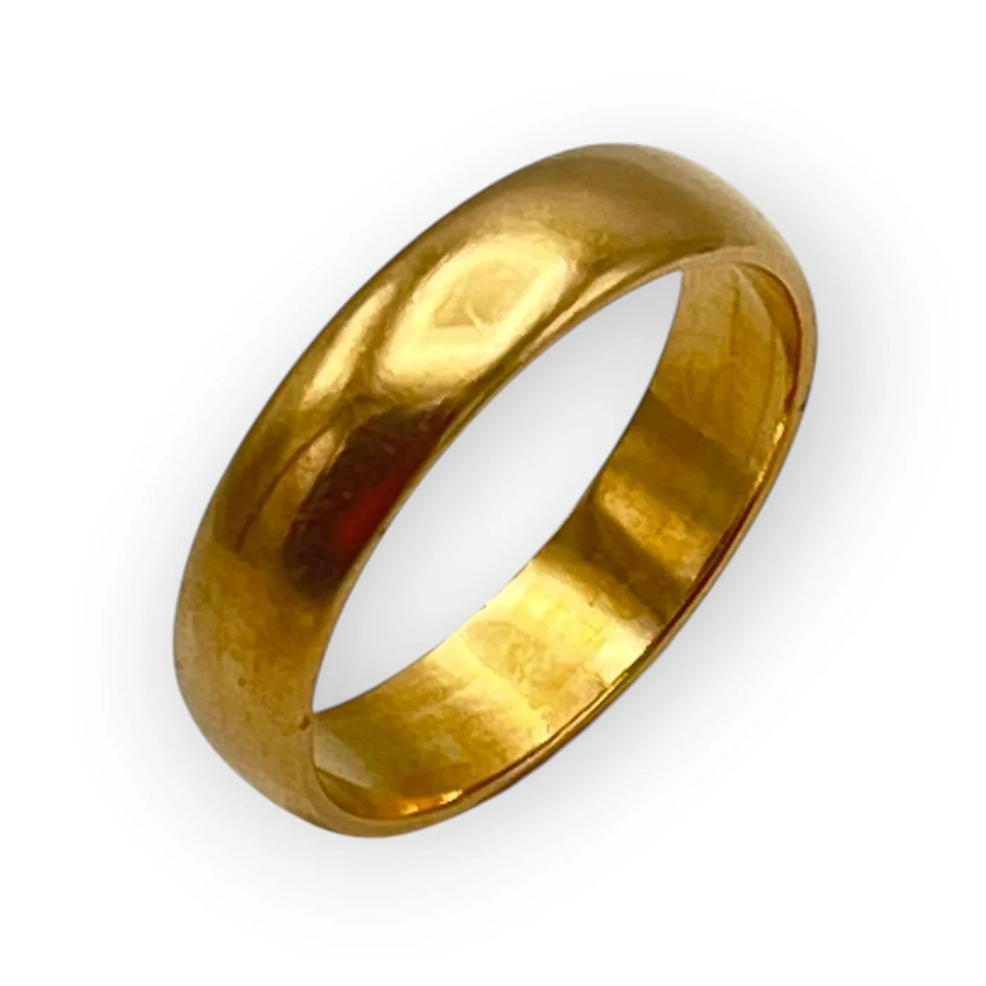 Wedding band - 750 yellow gold ring 