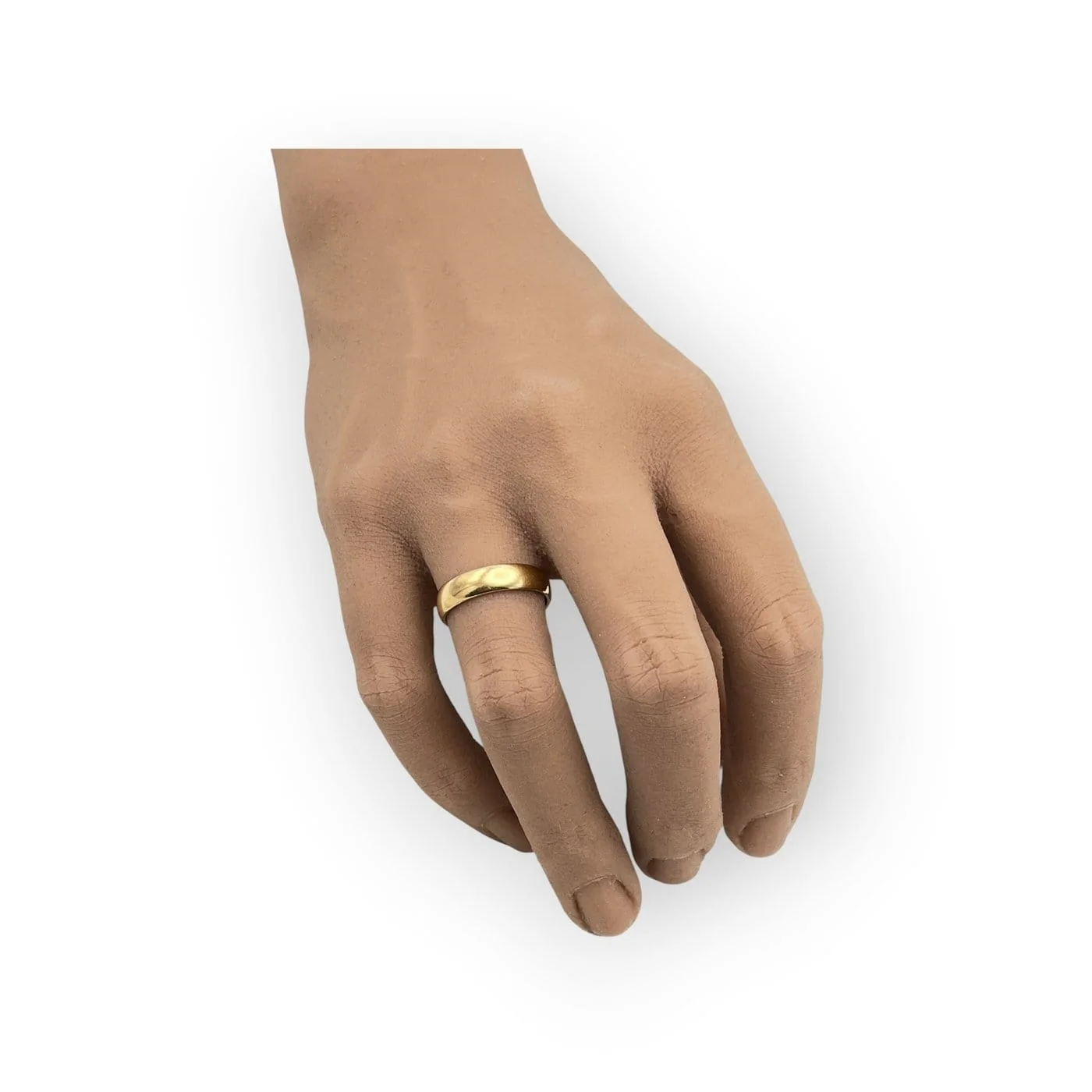 Wedding band - 750 yellow gold ring  - Image 2