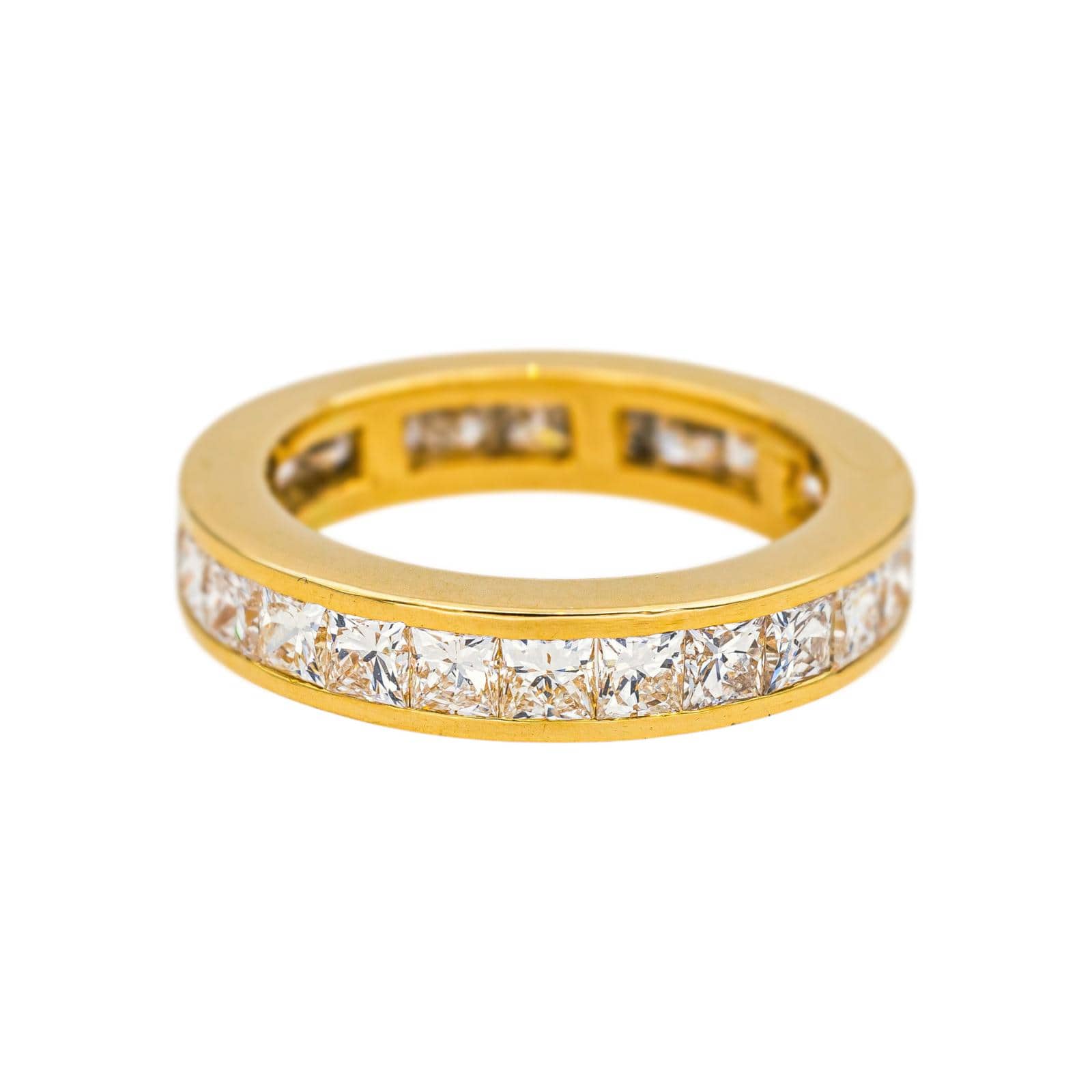 Ring Wedding band Yellow Gold Diamond 