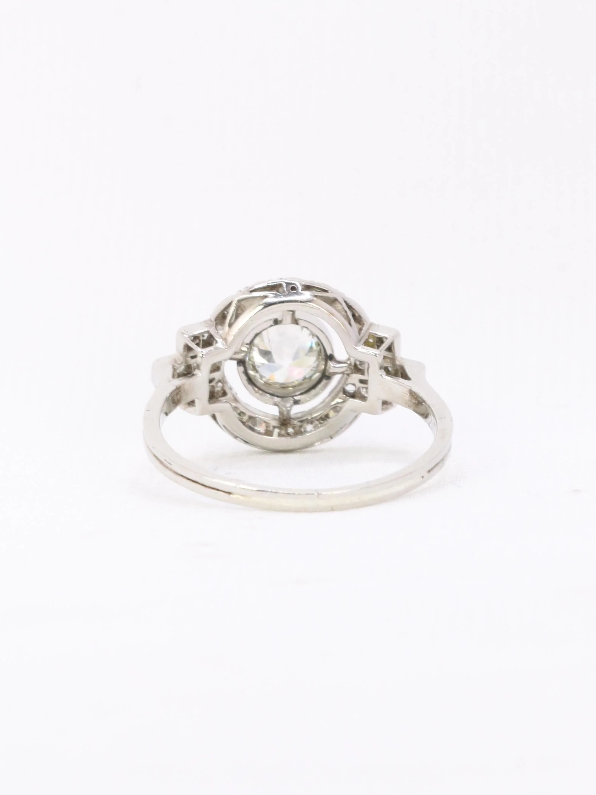 Art Deco diamond ring platinum - Image 5