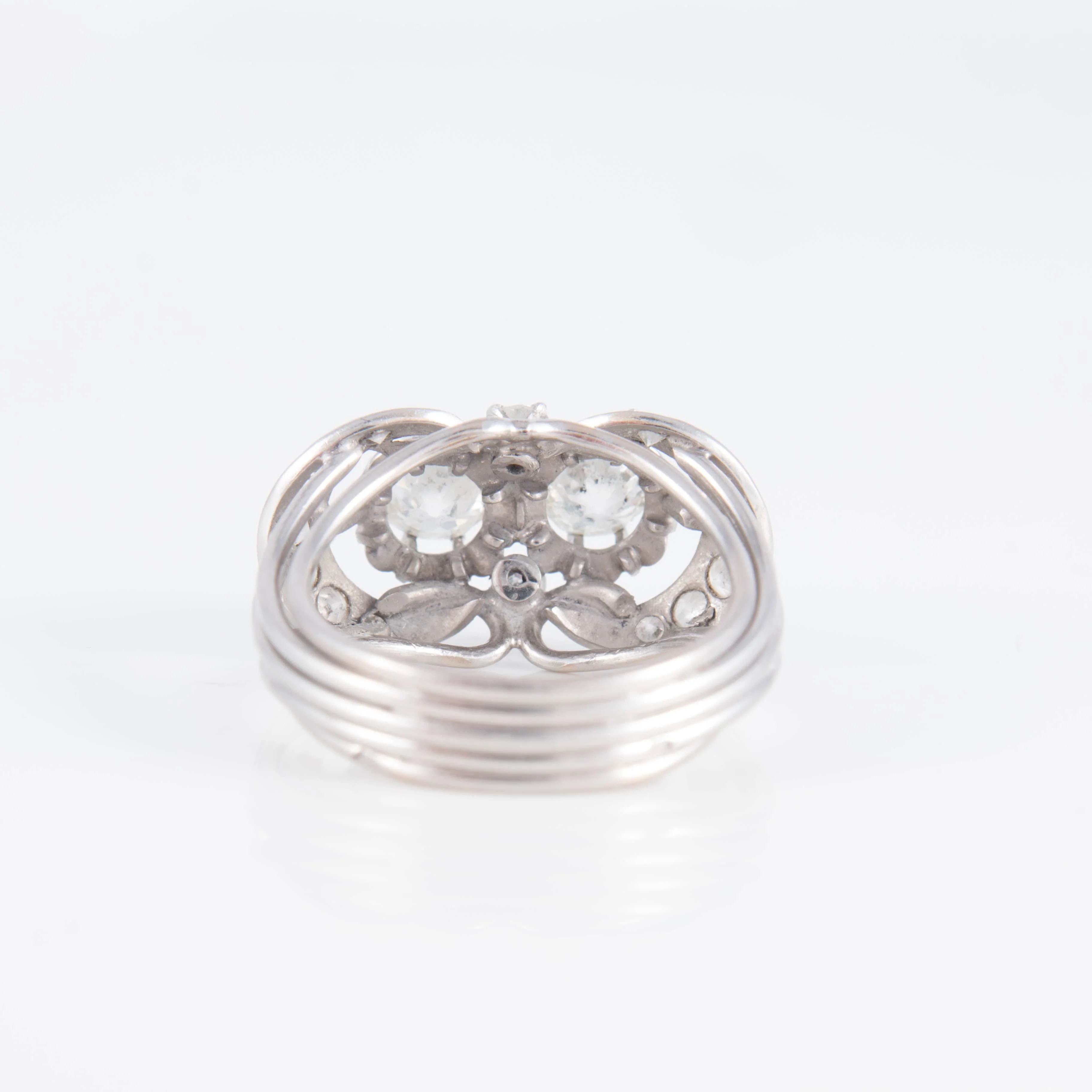 Ring Art Deco platinum Diamonds - Image 7