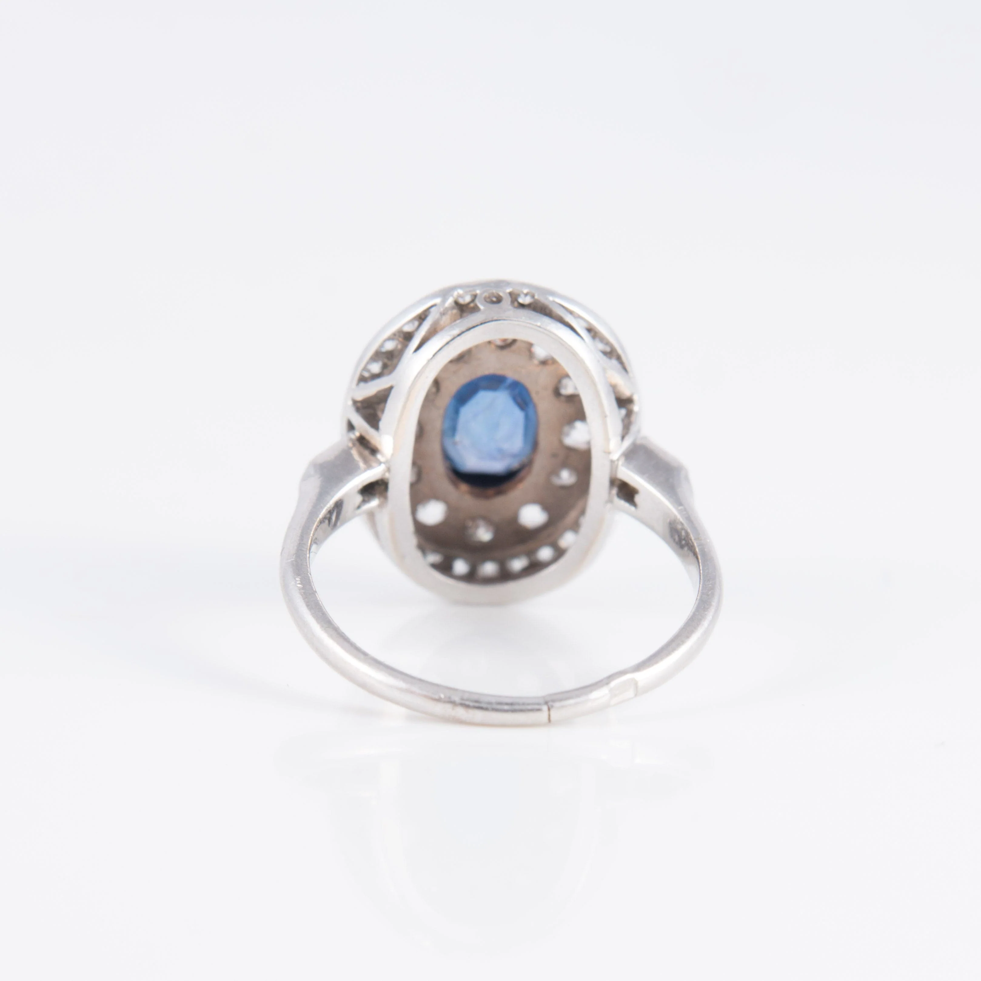 Ring Art Deco Sapphire Diamonds - Image 7