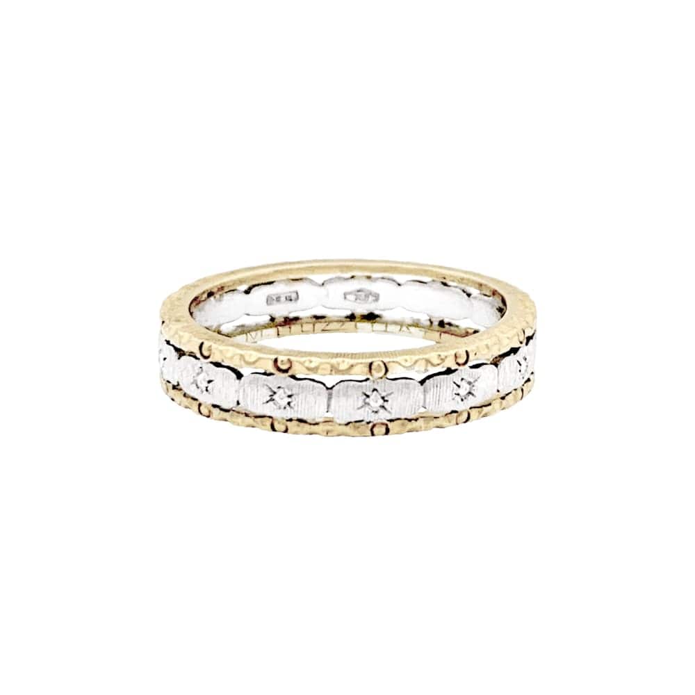 Buccellati ring, two golds.  - Image 4