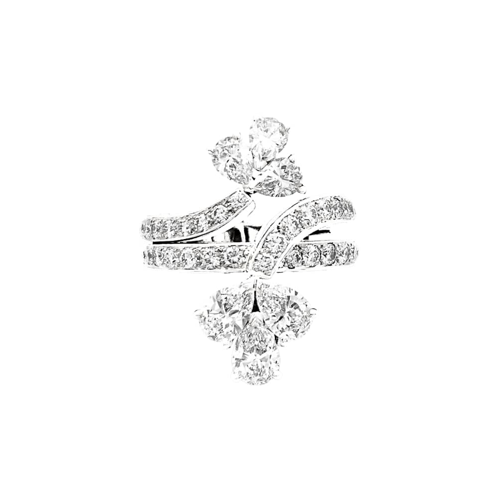 Ring Cartier, platinum, diamonds.