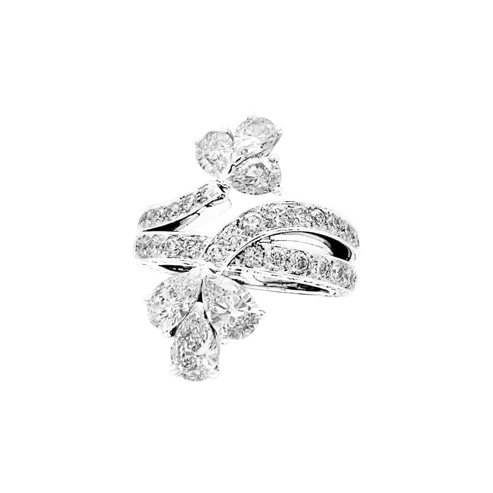 Ring Cartier, platinum, diamonds. - Image 2