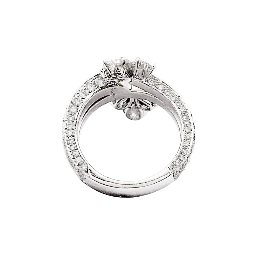 Ring Cartier, platinum, diamonds. - Image 4