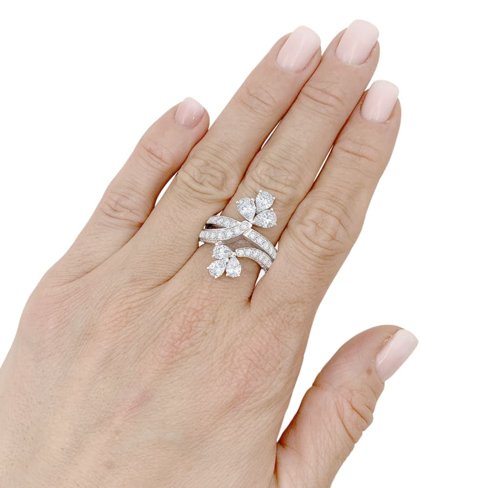 Ring Cartier, platinum, diamonds. - Image 9