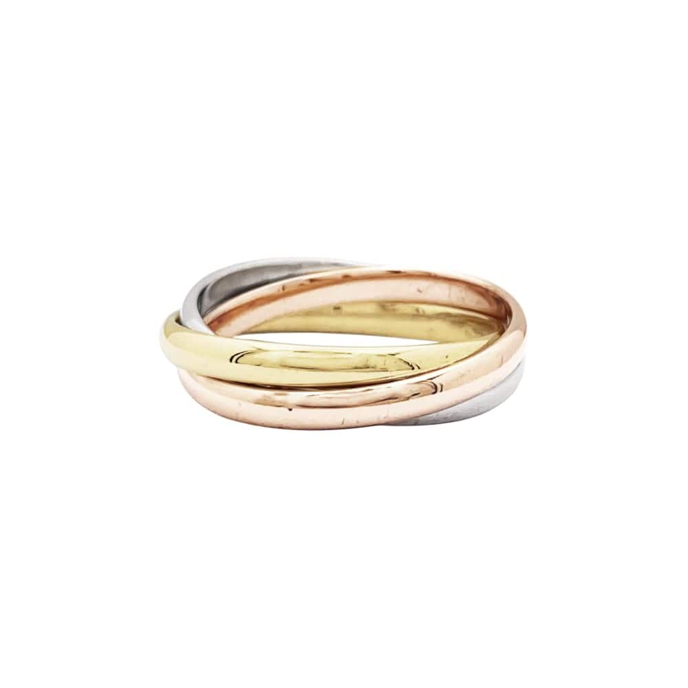 Ring Cartier, "Trinity", 3 golds, small model.  - Image 4