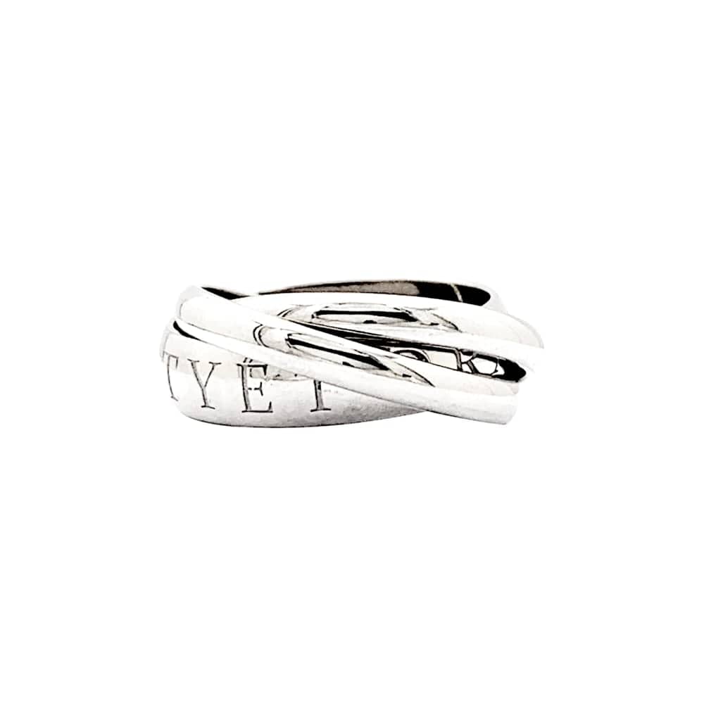 Ring CARTIER "Trinity", white gold. 