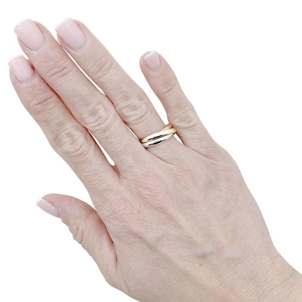 Ring Cartier, "Trinity" three tones of gold.  - Image 6