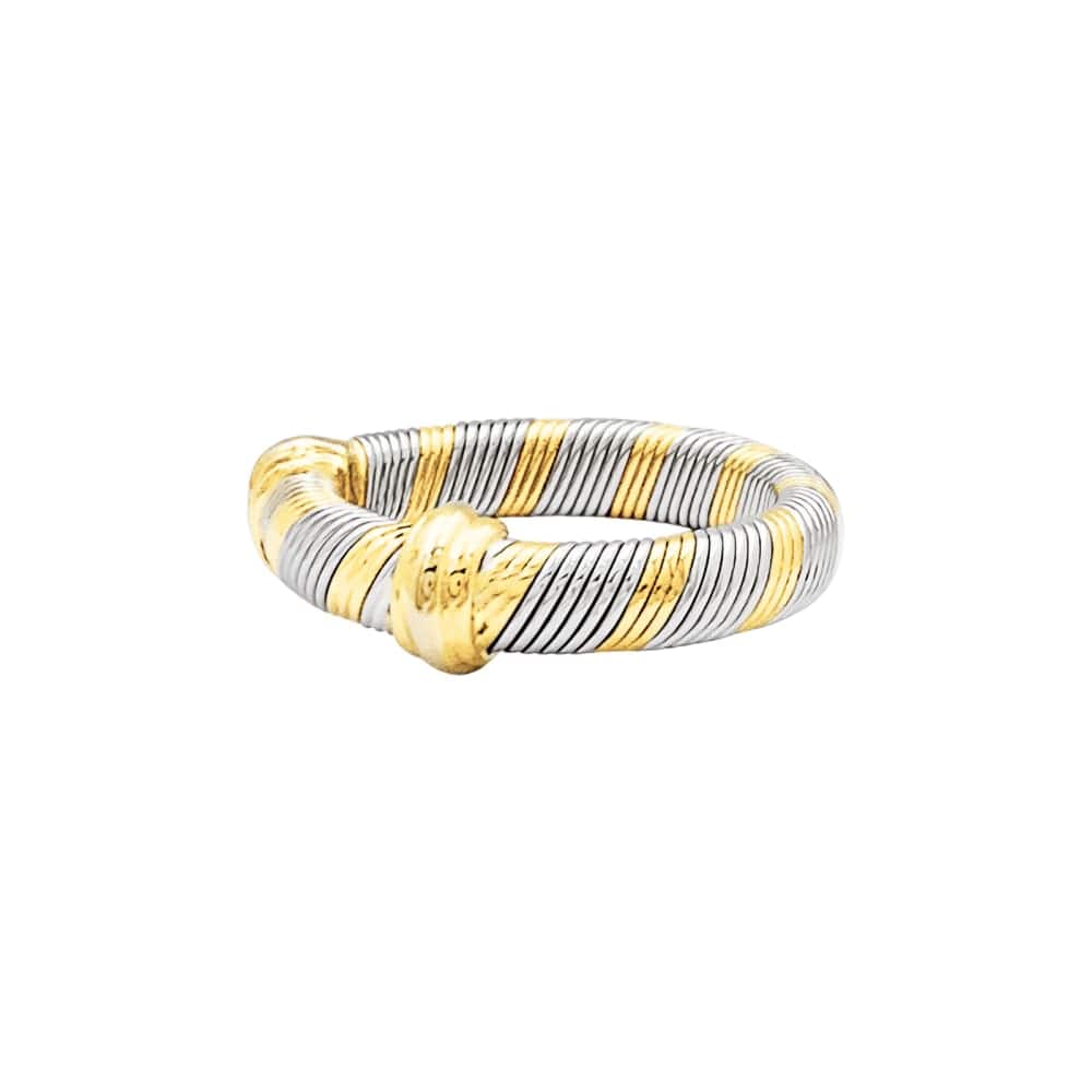 Ring Cartier, "Trinity", three-tone gold and steel.  - Image 3