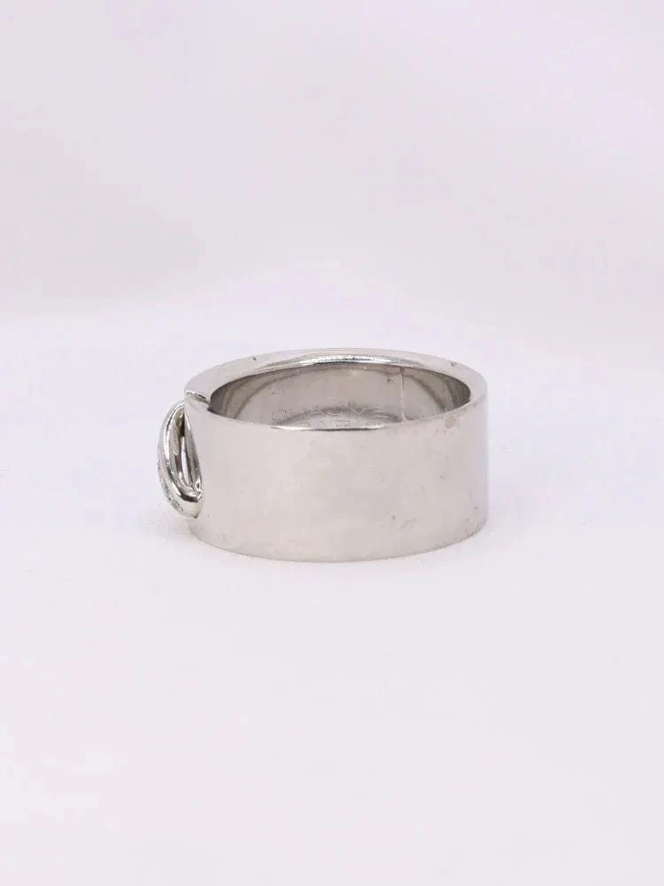 CHAUMET - White gold diamond link ring - Image 4