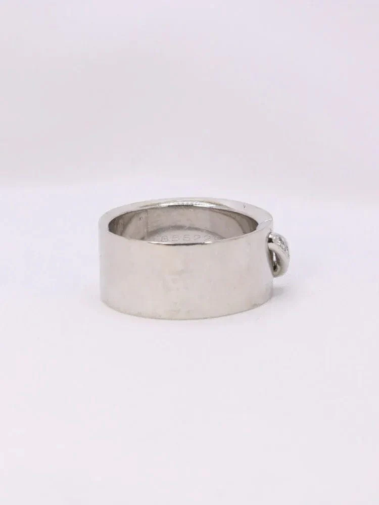 CHAUMET - White gold diamond link ring - Image 6