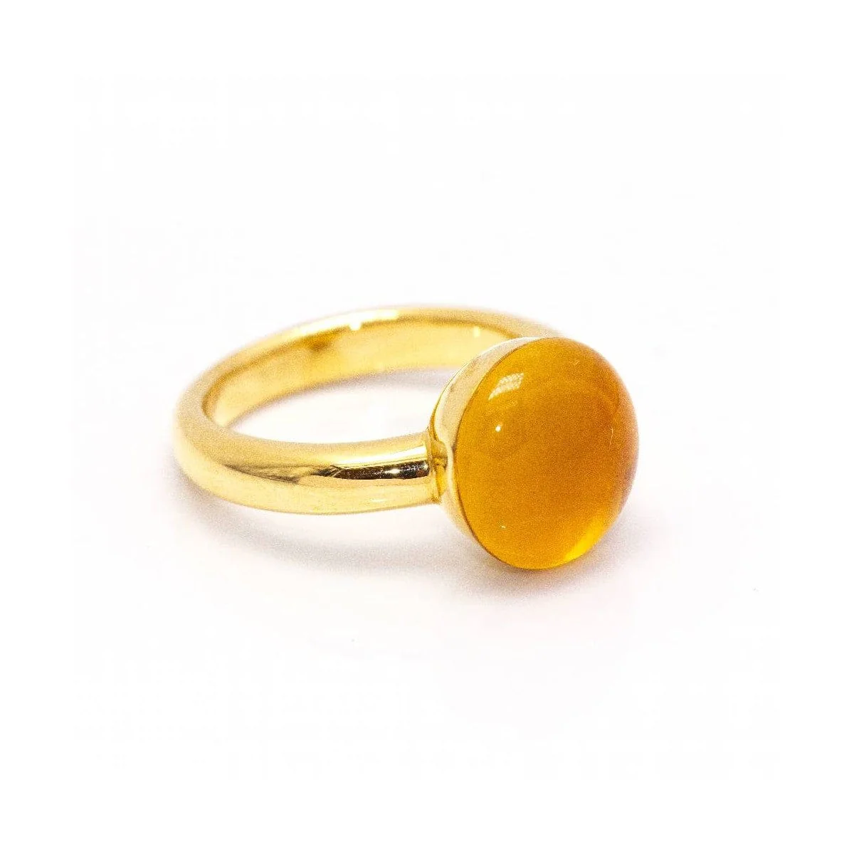 Ring - Citrine in 18 ct yellow gold  - Image 3
