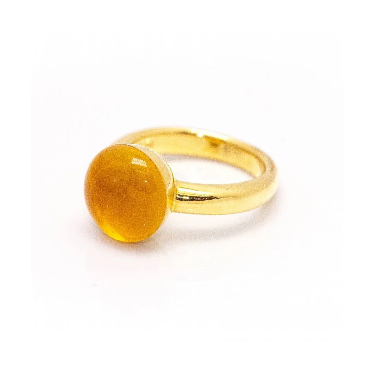 Ring - Citrine in 18 ct yellow gold  - Image 4