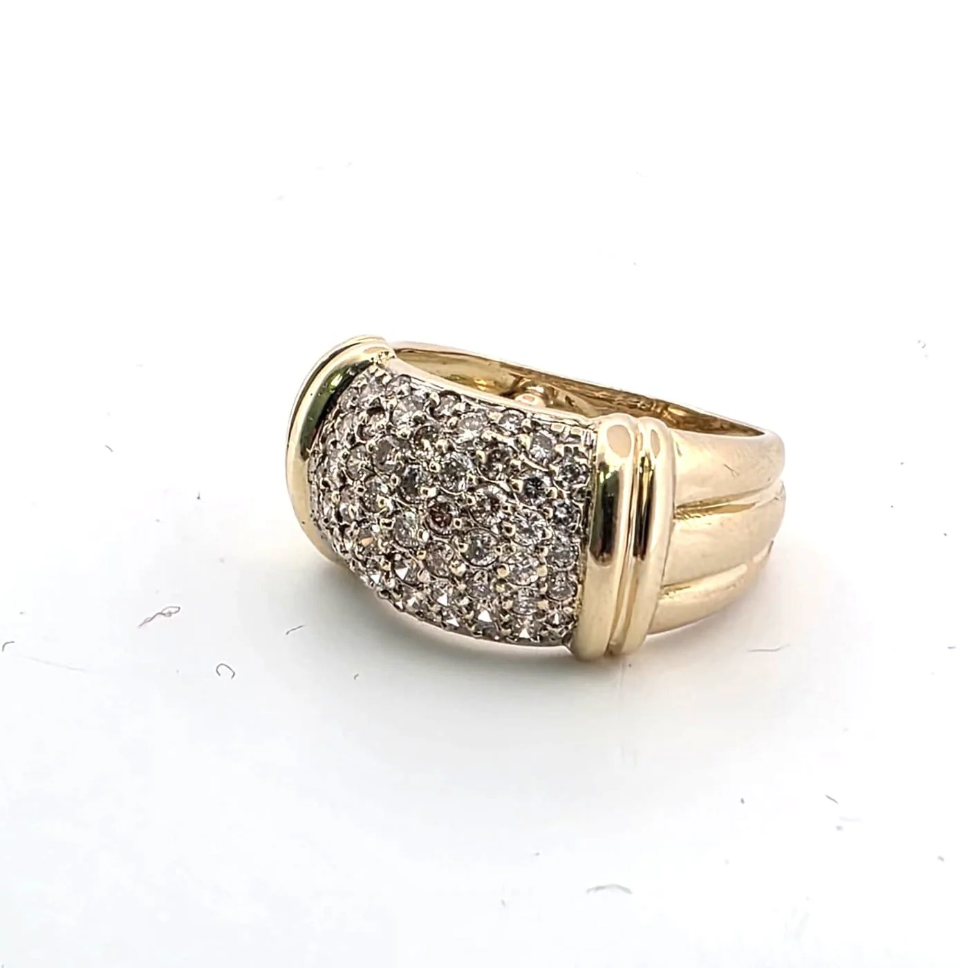 Ring - Diamonds in 18 ct yellow gold  - Image 3