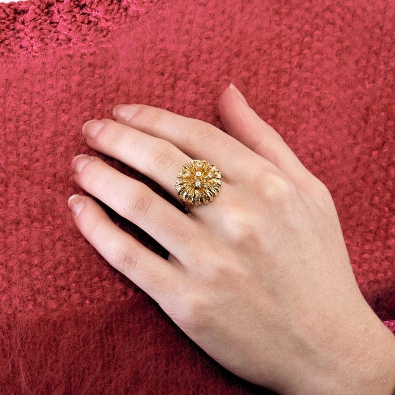 750 rose gold dome ring  - Image 2