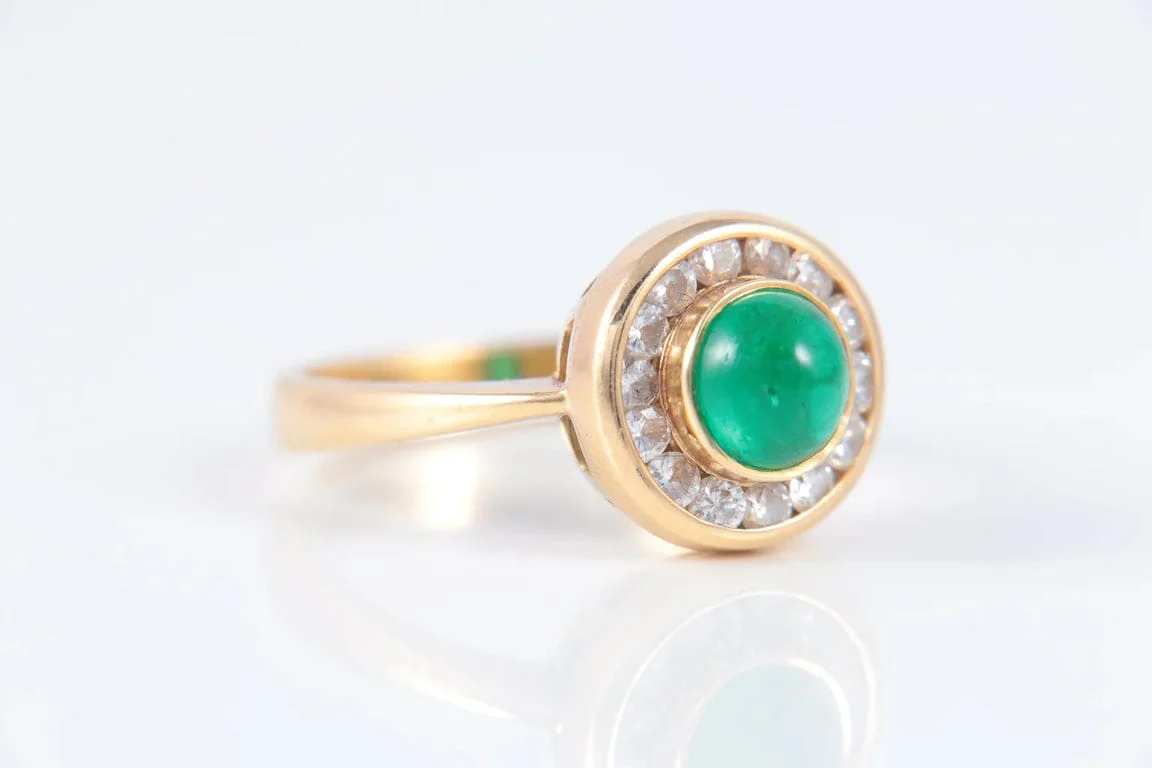 Emerald Cabochon Ring - Image 5