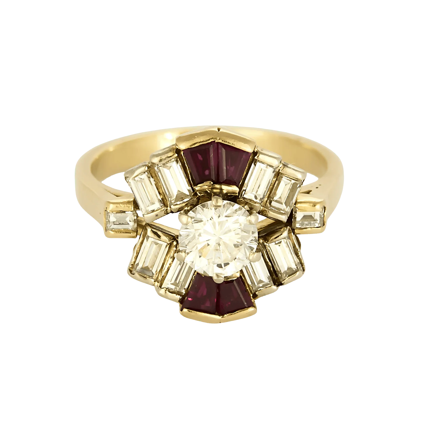 18k Yellow Gold Diamond Ring 