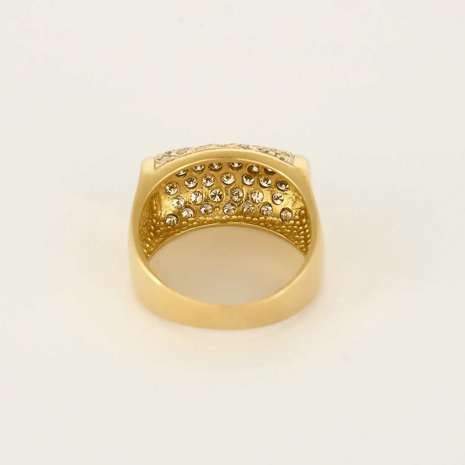 Ring of type Signet ring in yellow gold and diamonds  - Image 6