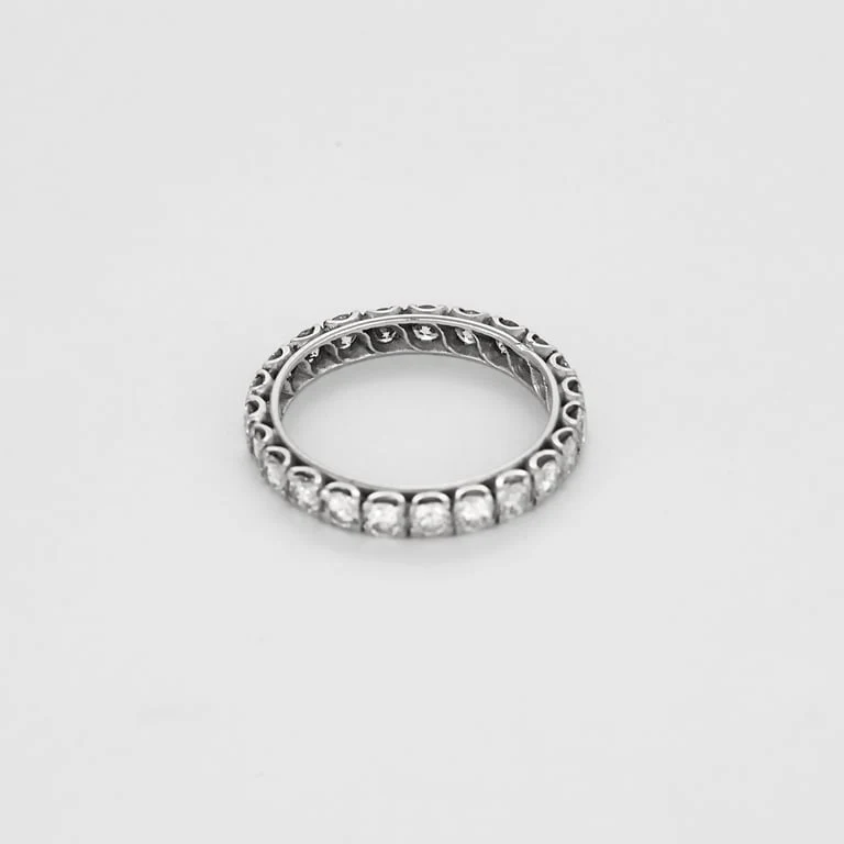 Ring in platinum and diamonds  - Image 5