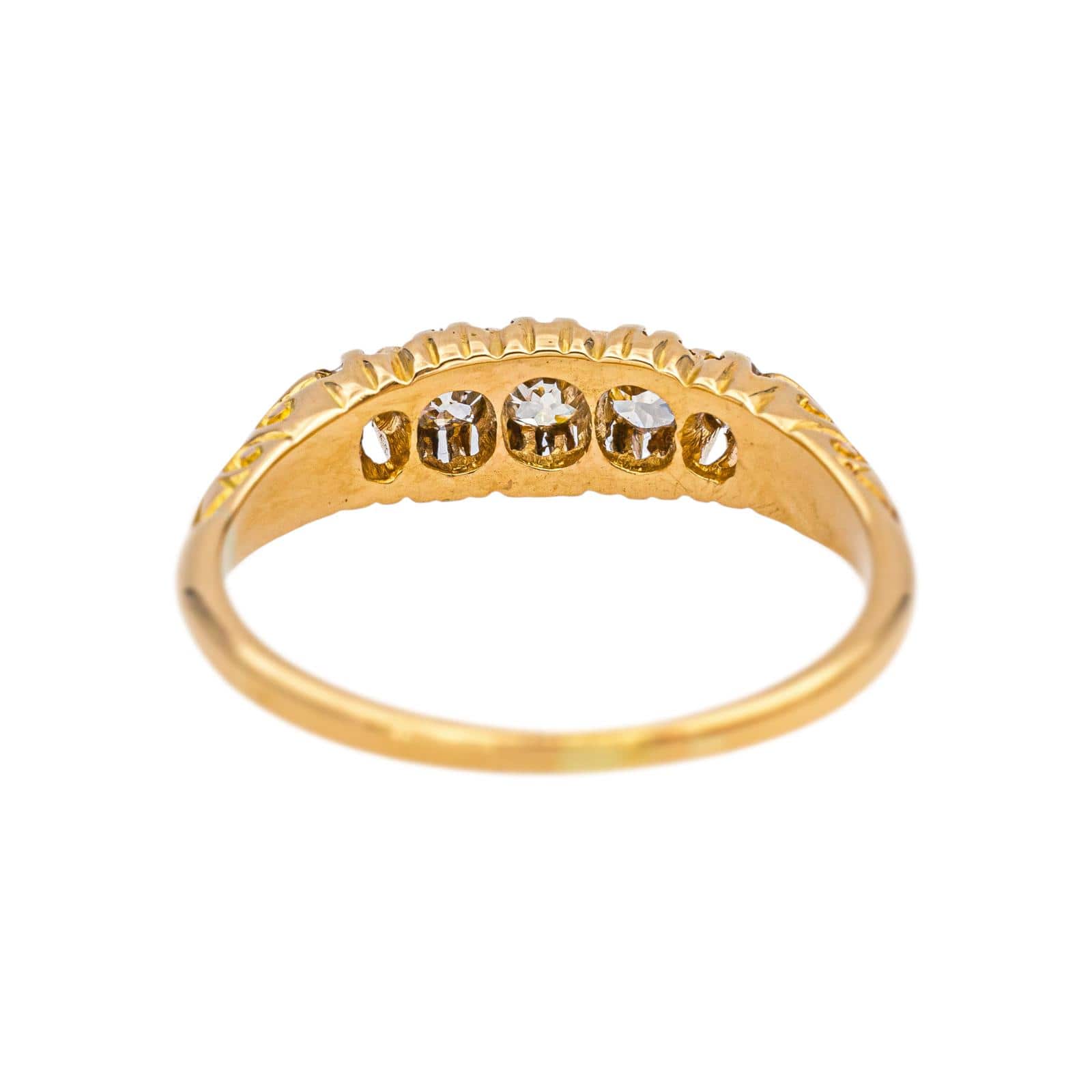 Half-Eternity Ring Yellow Gold Diamond  - Image 5