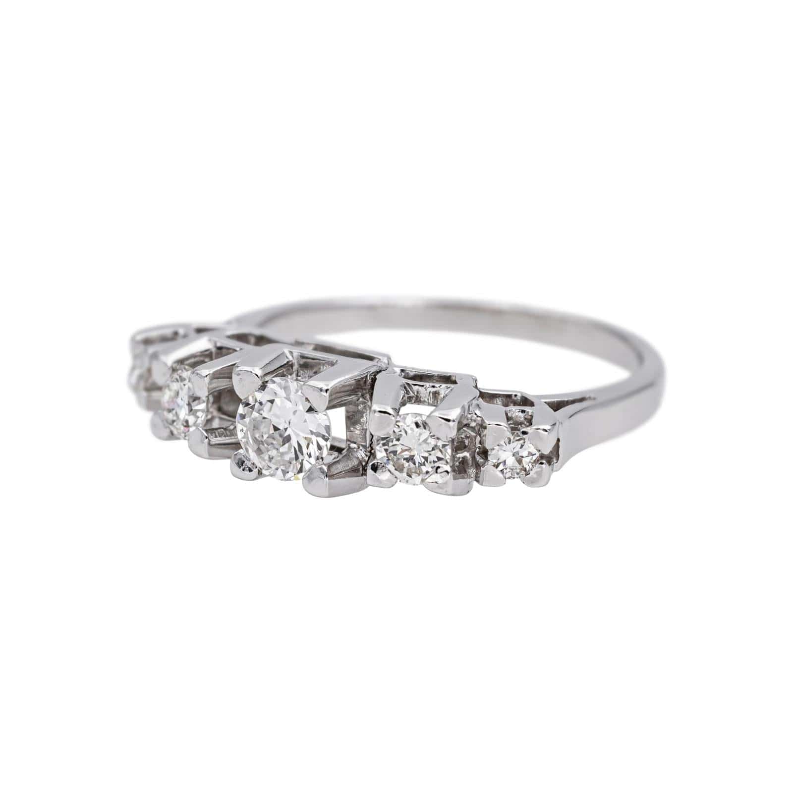 Garter ring platinum Diamond  - Image 3