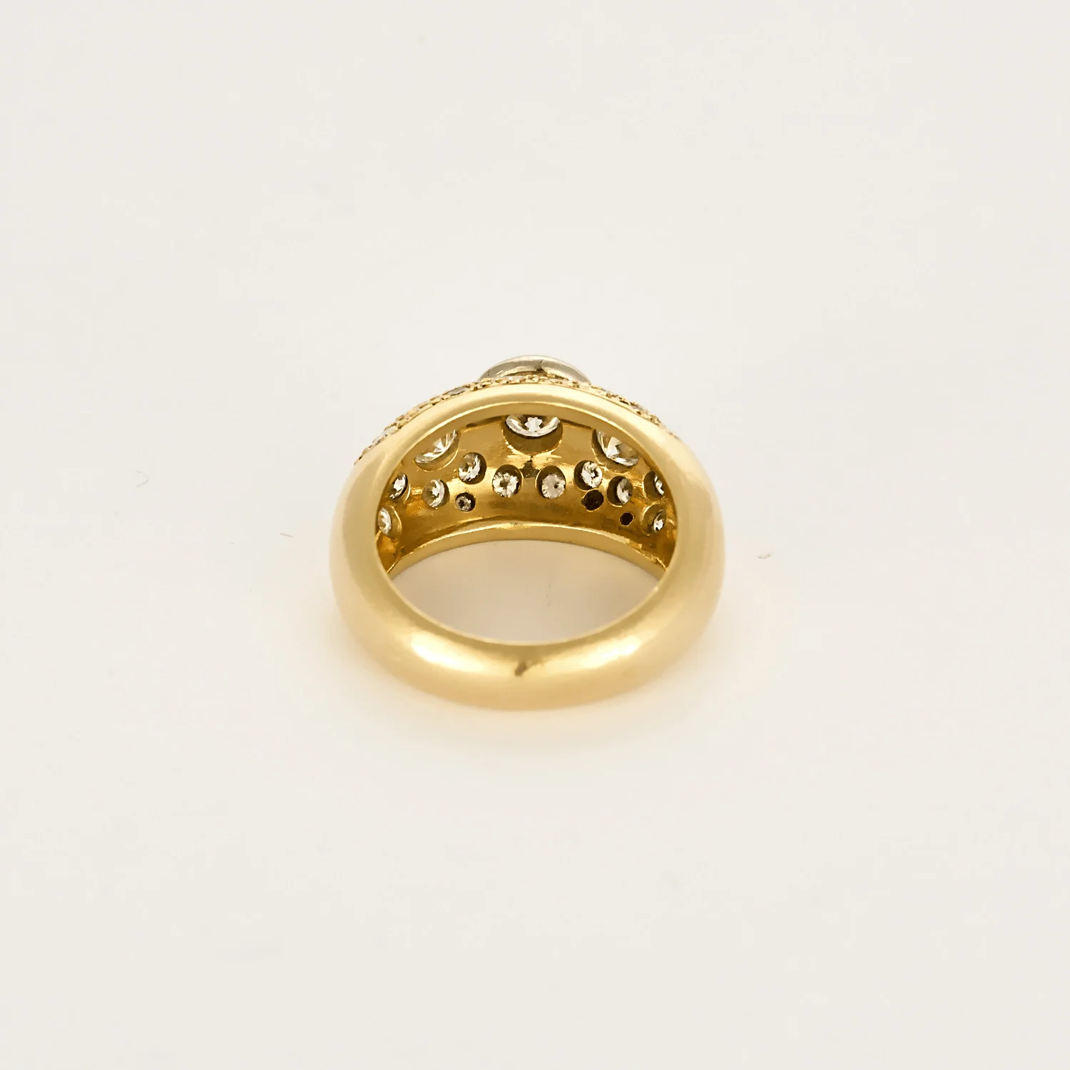 Yellow and white gold bangle ring, diamonds.  - Image 6