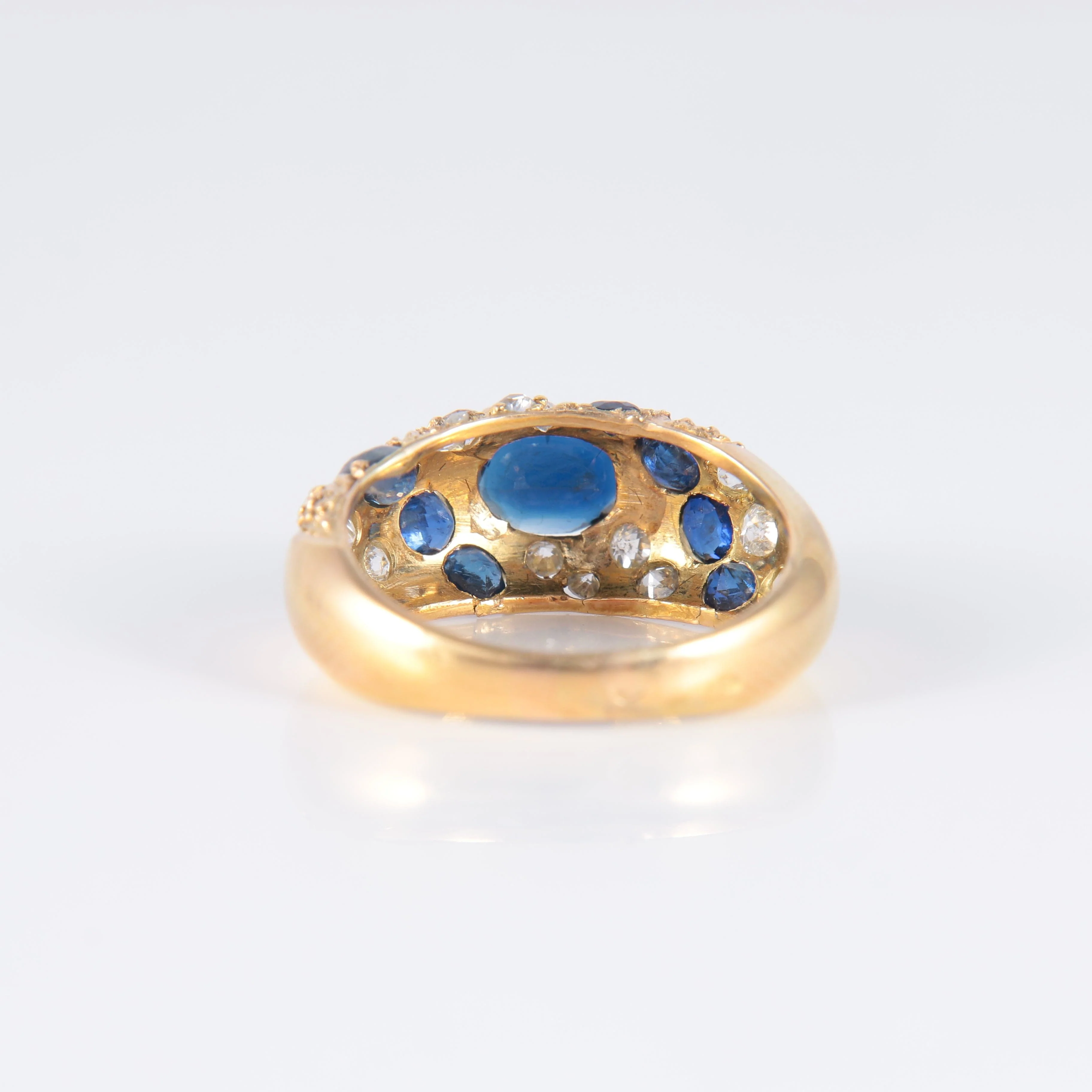 Sapphire Diamond Bangle Ring - Image 6