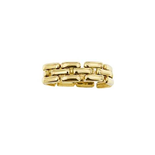 18 ct yellow gold panther ring Link  - Image 8