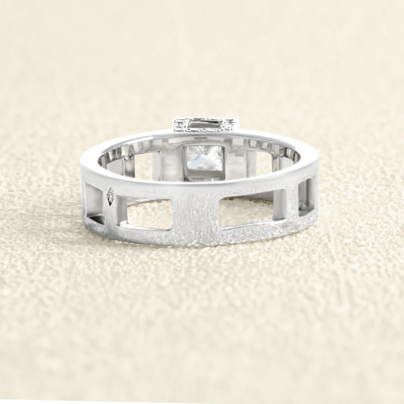 White gold and diamond ring - Image 5
