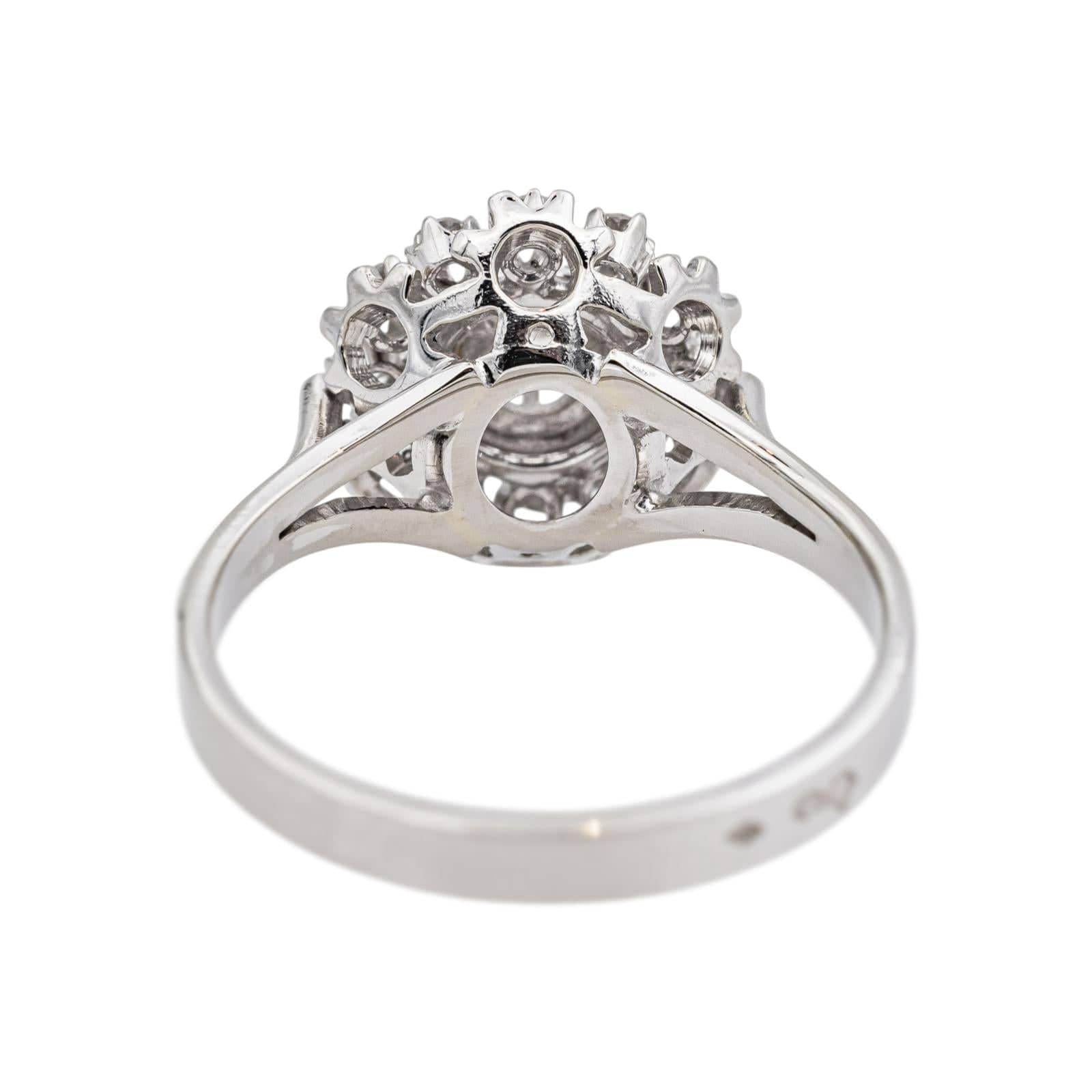 White gold ring, platinum Diamond  - Image 5