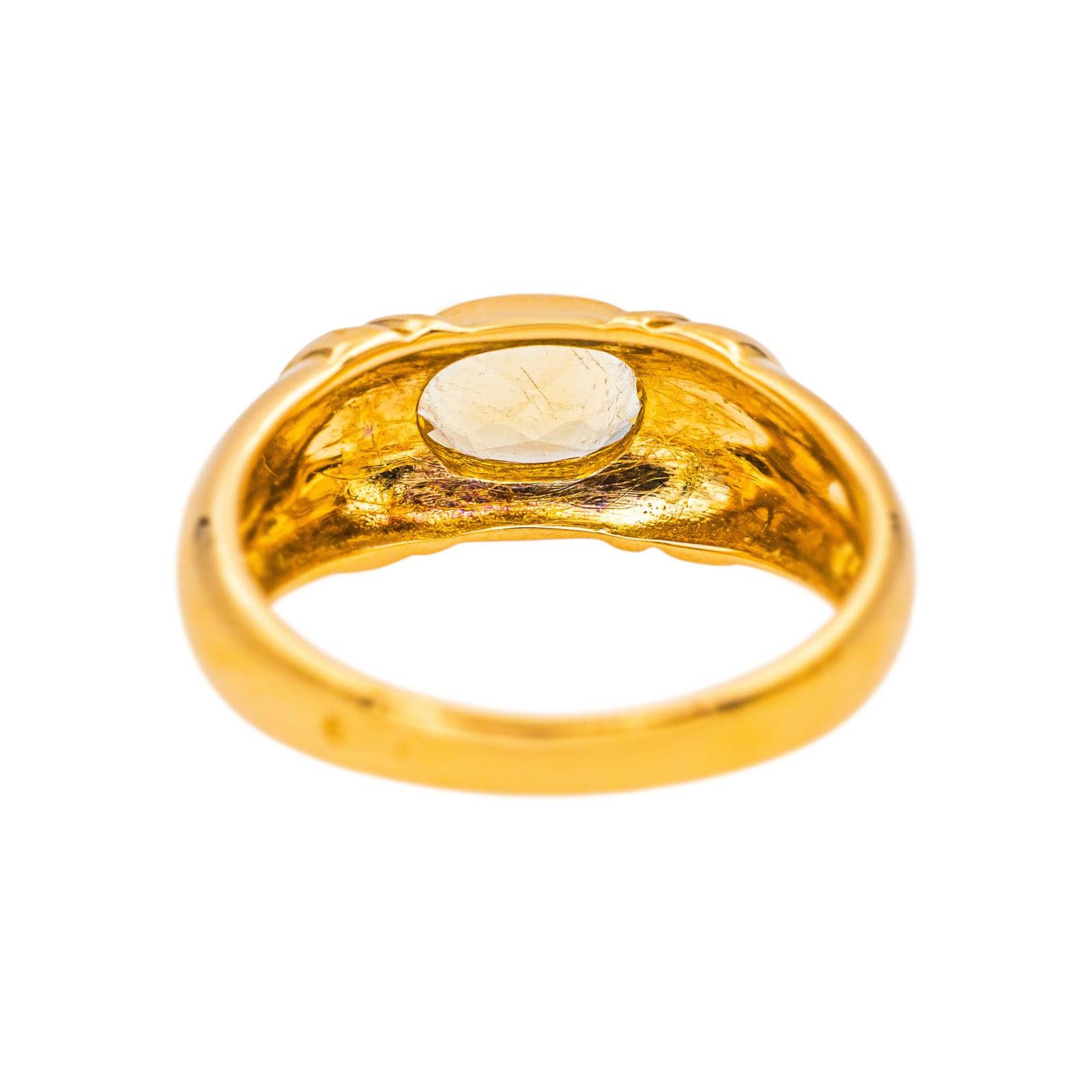 Yellow Gold Citrine Ring  - Image 5