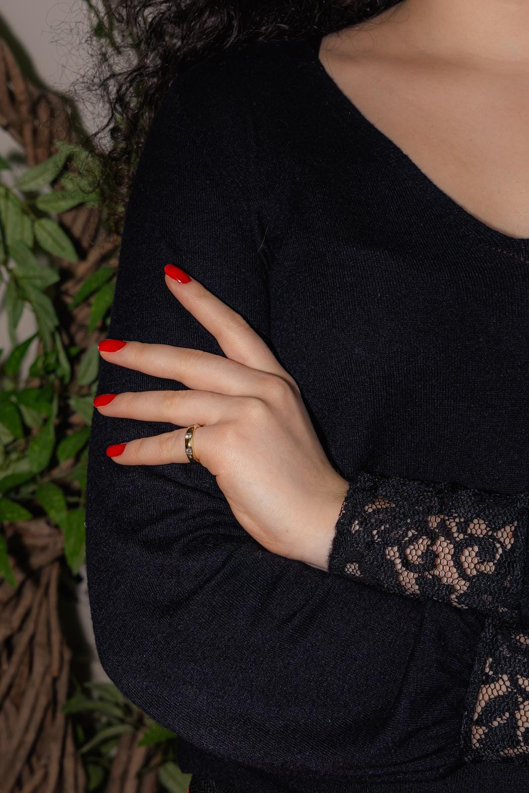 Yellow gold diamond ring - Image 2